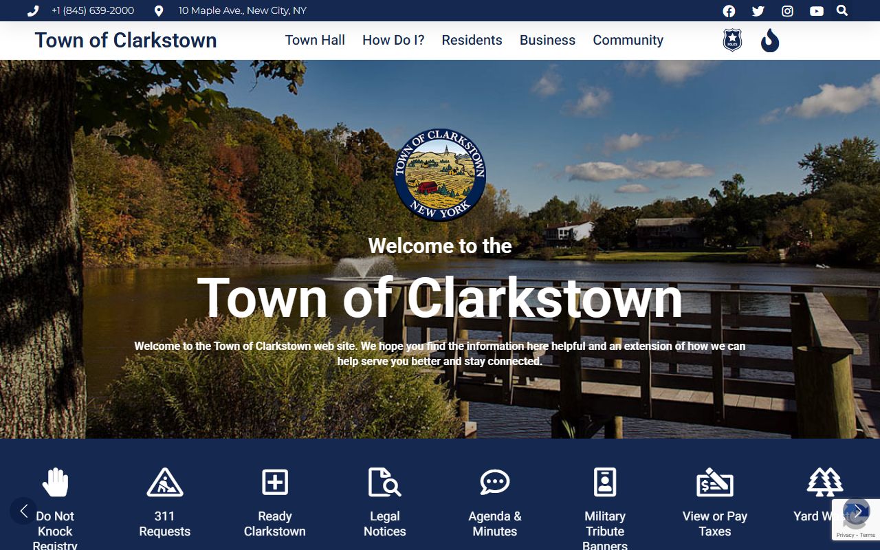 Clarkstown booking releases town website and police information