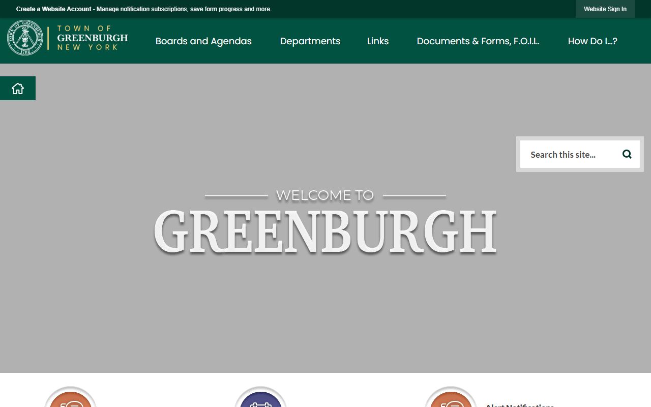 Greenburgh booking releases town website and police department