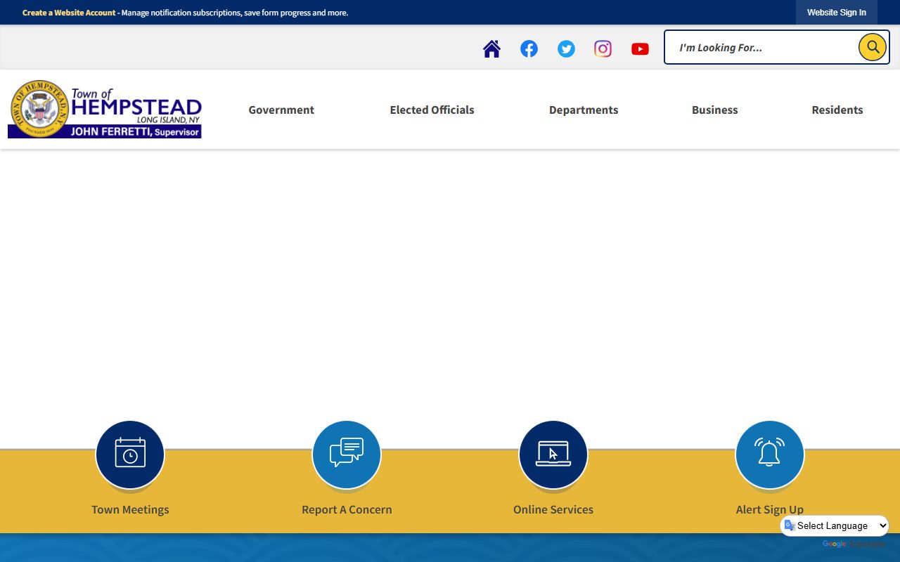 Hempstead booking releases police department website