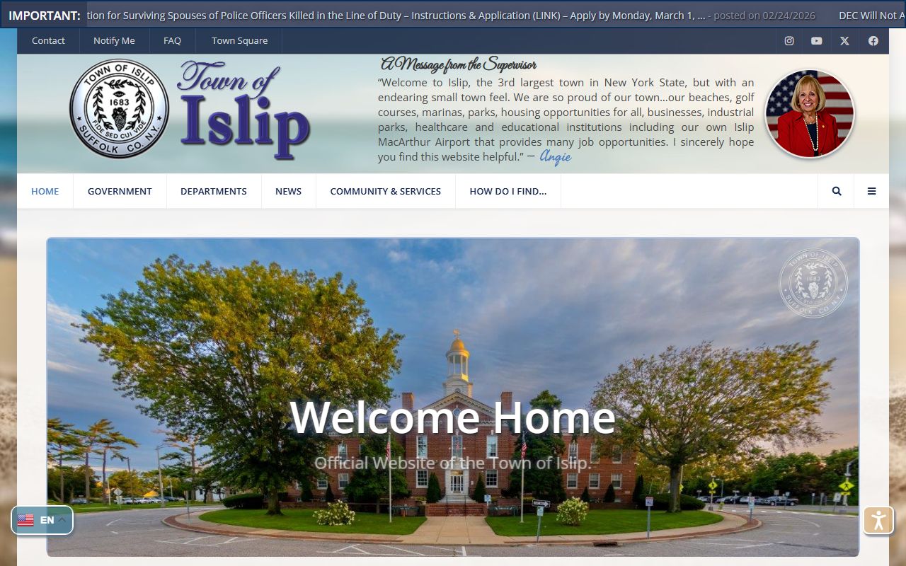Islip booking releases town website