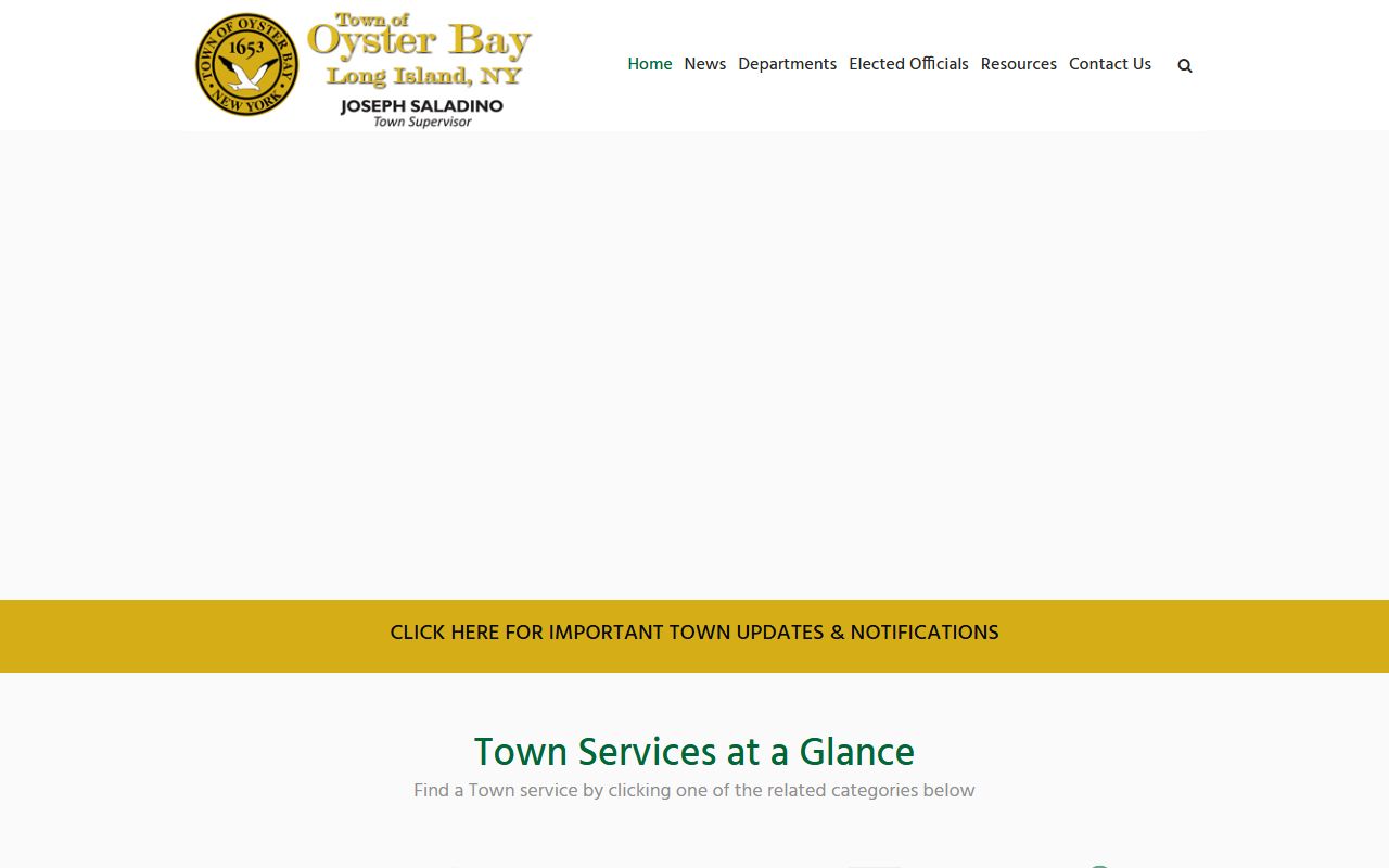 Oyster Bay booking releases town website