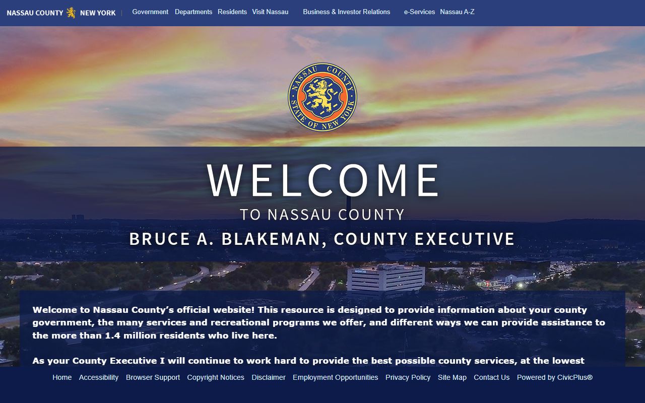 Nassau County website for booking releases