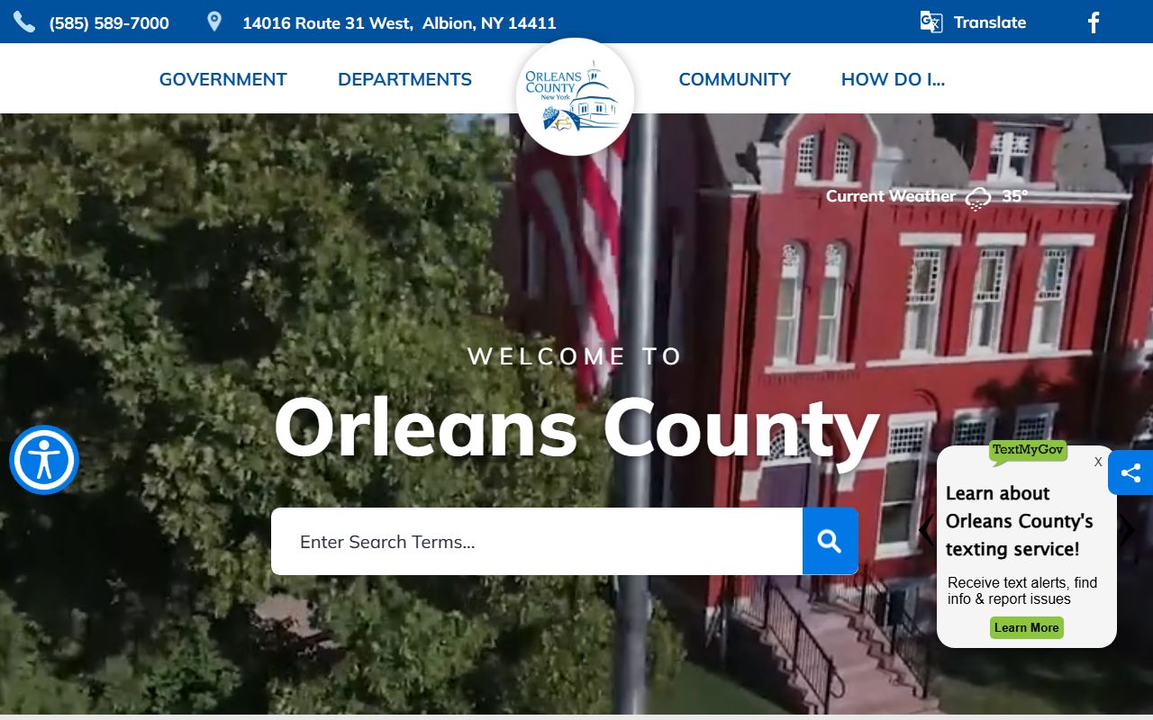 Orleans County website for booking releases