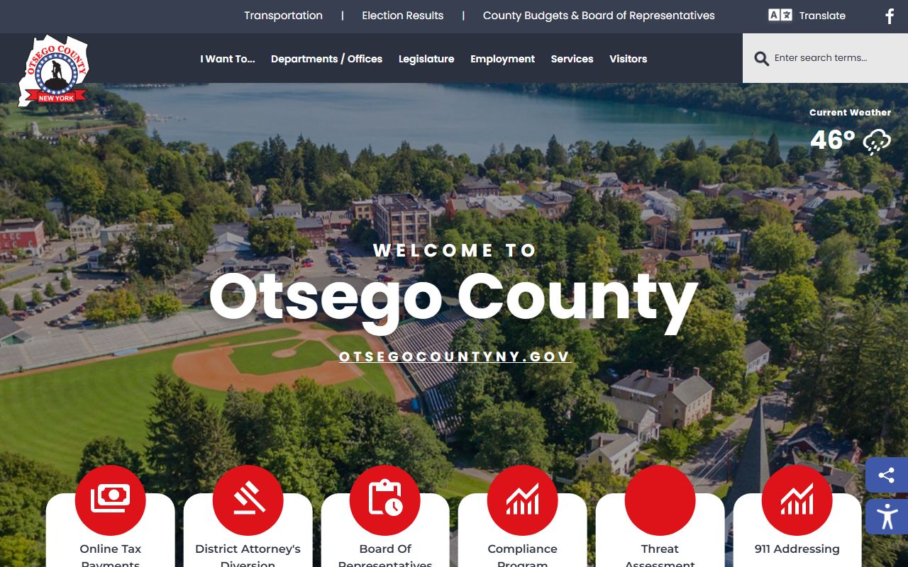 Otsego County website for booking releases