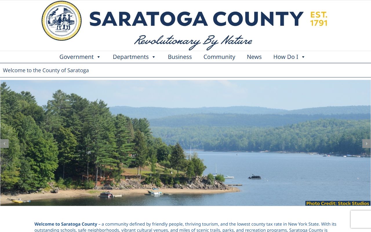 Saratoga County website for booking releases