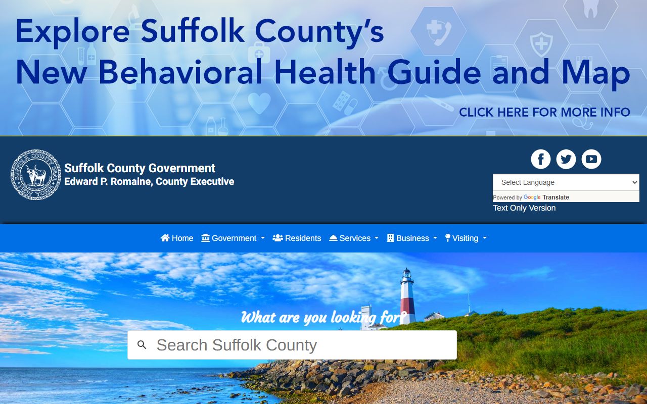 Suffolk County website booking releases